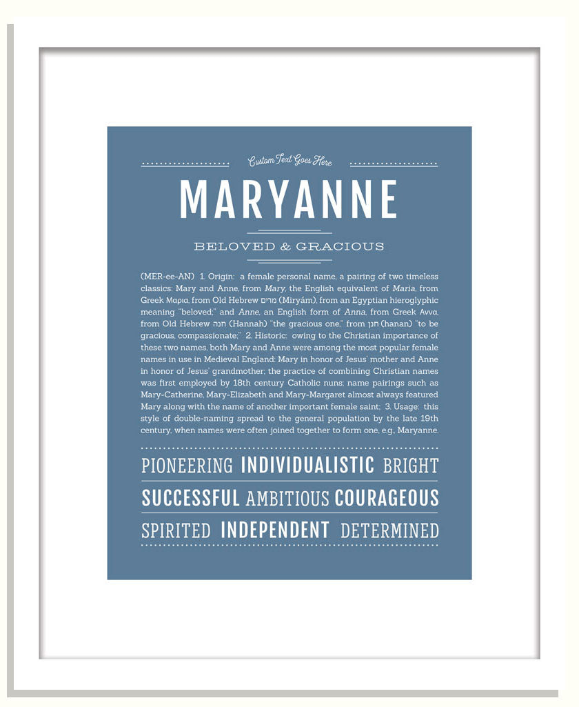 Maryanne | Name Art Print