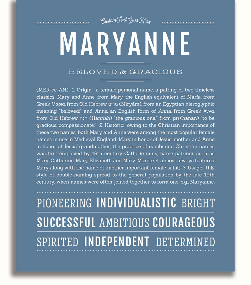 Frame Options | Steele Blue | White Frame, Matted