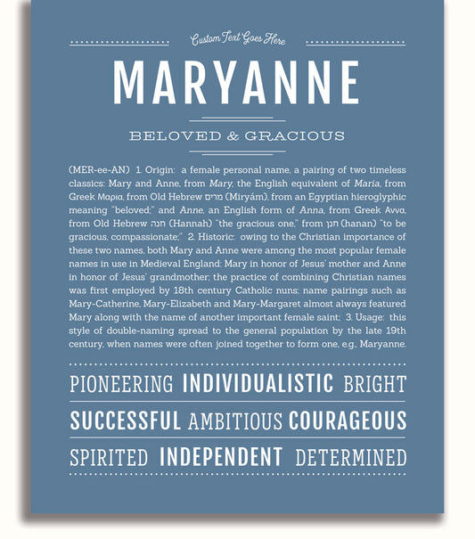 Frame Options | Steele Blue | White Frame, Matted