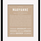 Maryanne | Name Art Print