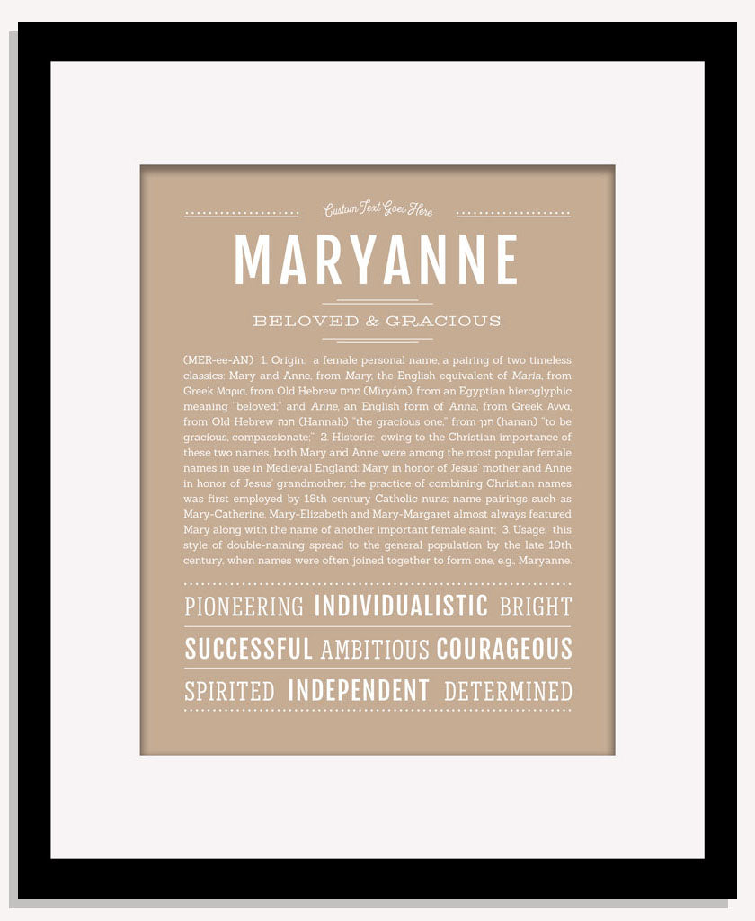 Maryanne | Name Art Print