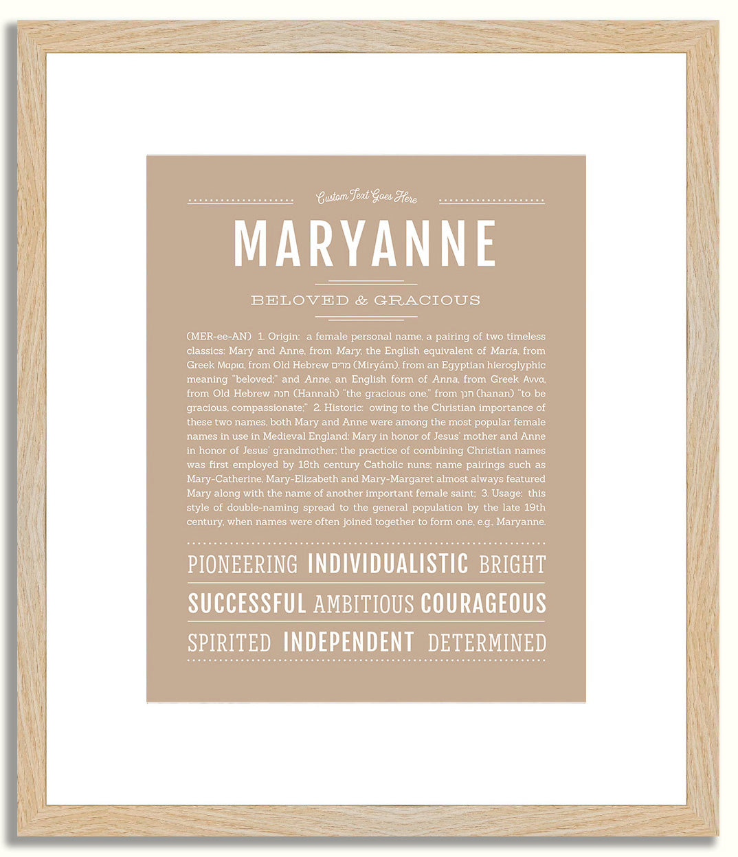 Maryanne | Name Art Print