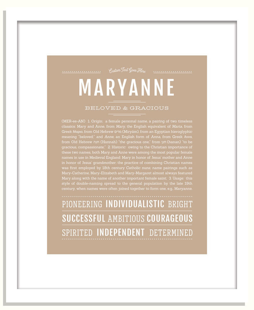 Maryanne | Name Art Print