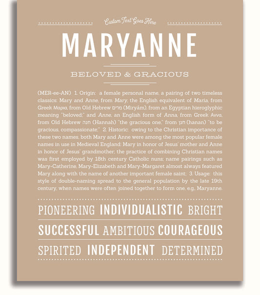 Frame Options | Tan | White Frame, Matted