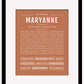 Maryanne | Name Art Print