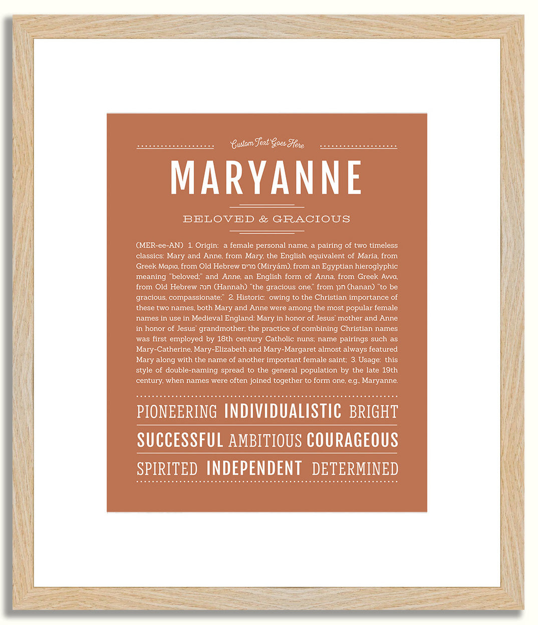 Maryanne | Name Art Print