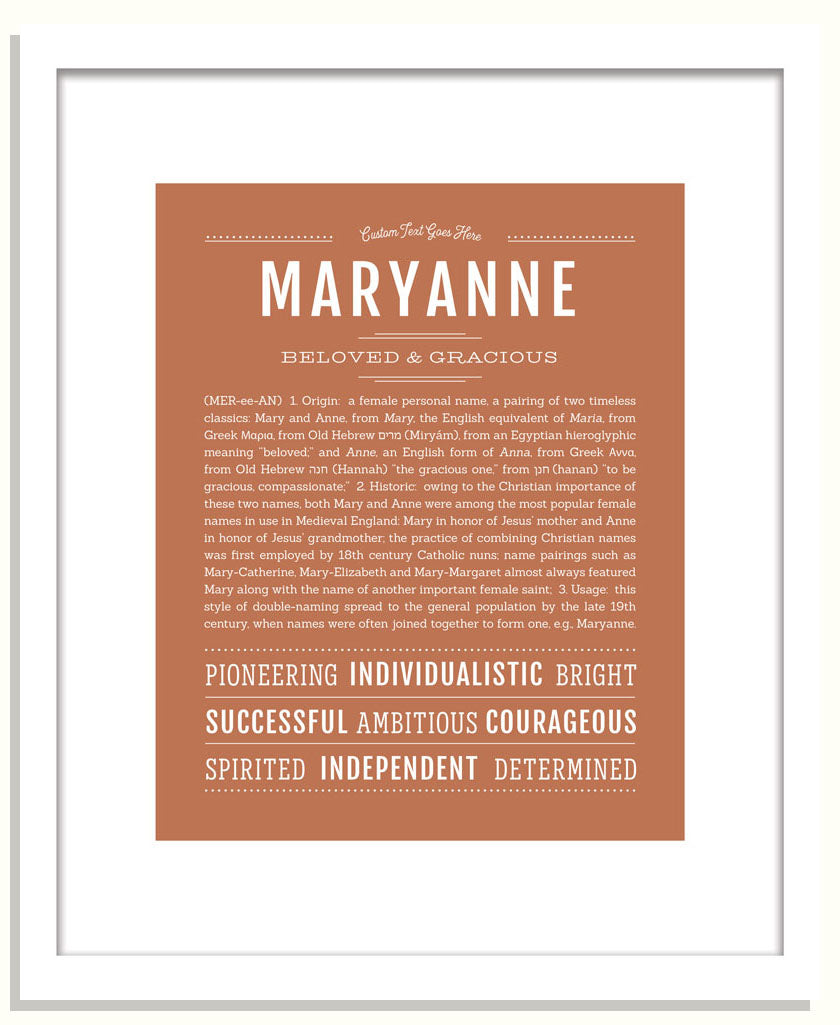 Maryanne | Name Art Print