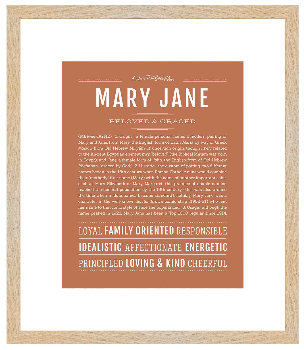 Mary Lou | Name Art Print