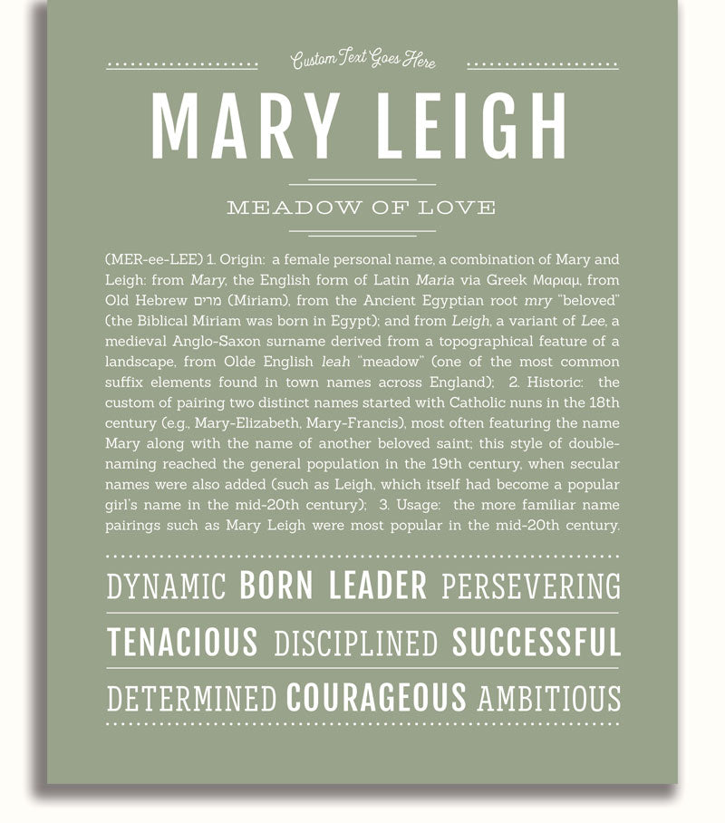 Frame Options | Sage | White Frame, Matted