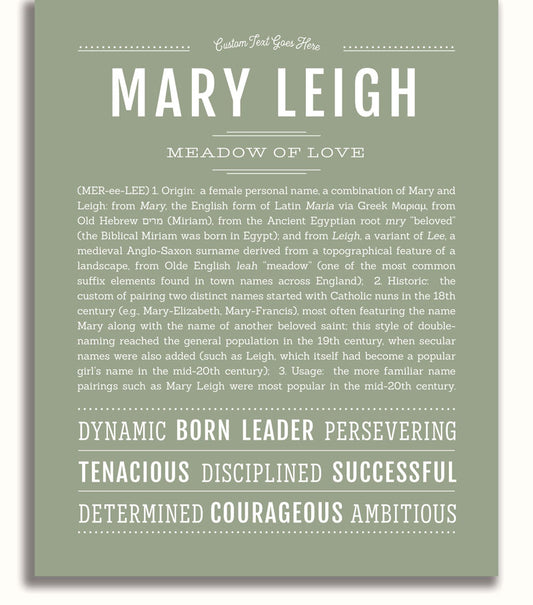 Frame Options | Sage | White Frame, Matted