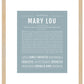 Mary Lou | Name Art Print