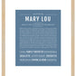 Mary Lou | Name Art Print