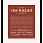 Marymargaret | Name Art Print