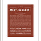 Marymargaret | Name Art Print