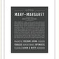 Marymargaret | Name Art Print