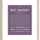 Marymargaret | Name Art Print
