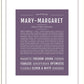 Marymargaret | Name Art Print