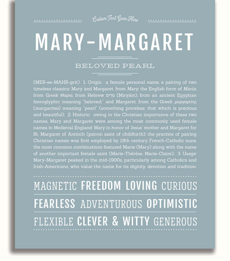 Frame Options | Powder Blue | White Frame, Matted