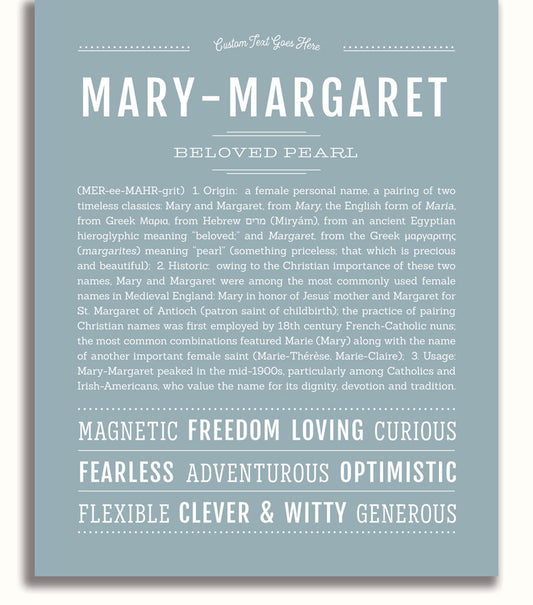 Frame Options | Powder Blue | White Frame, Matted
