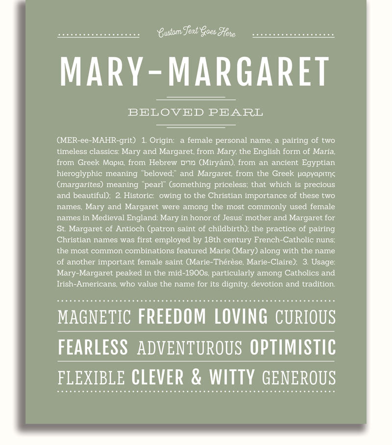Frame Options | Sage | White Frame, Matted