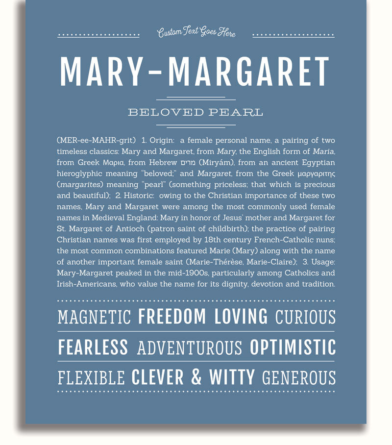 Frame Options | Steele Blue | White Frame, Matted