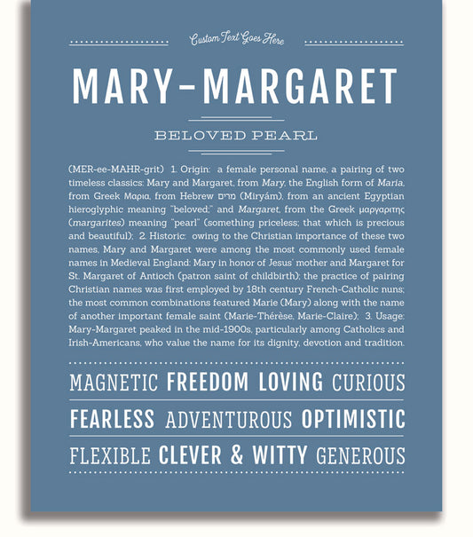 Frame Options | Steele Blue | White Frame, Matted