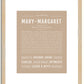 Marymargaret | Name Art Print