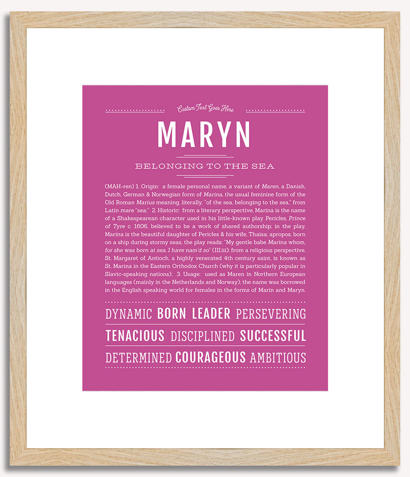 Maryn | Name Art Print