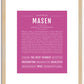 Masen | Name Art Print