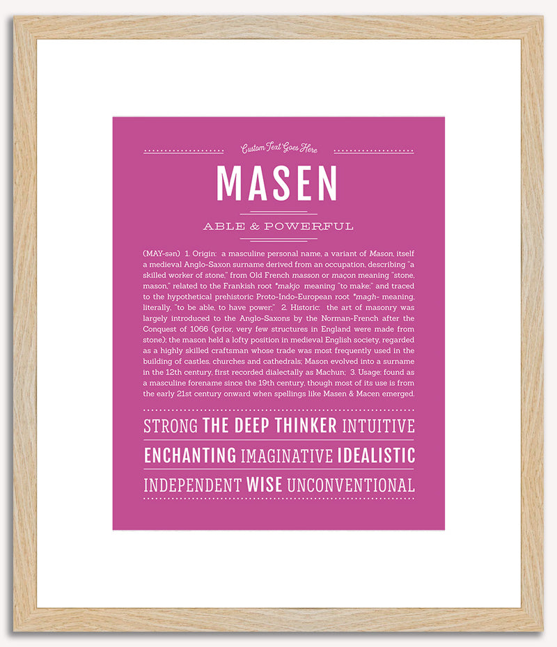 Masen | Name Art Print