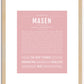 Masen | Name Art Print