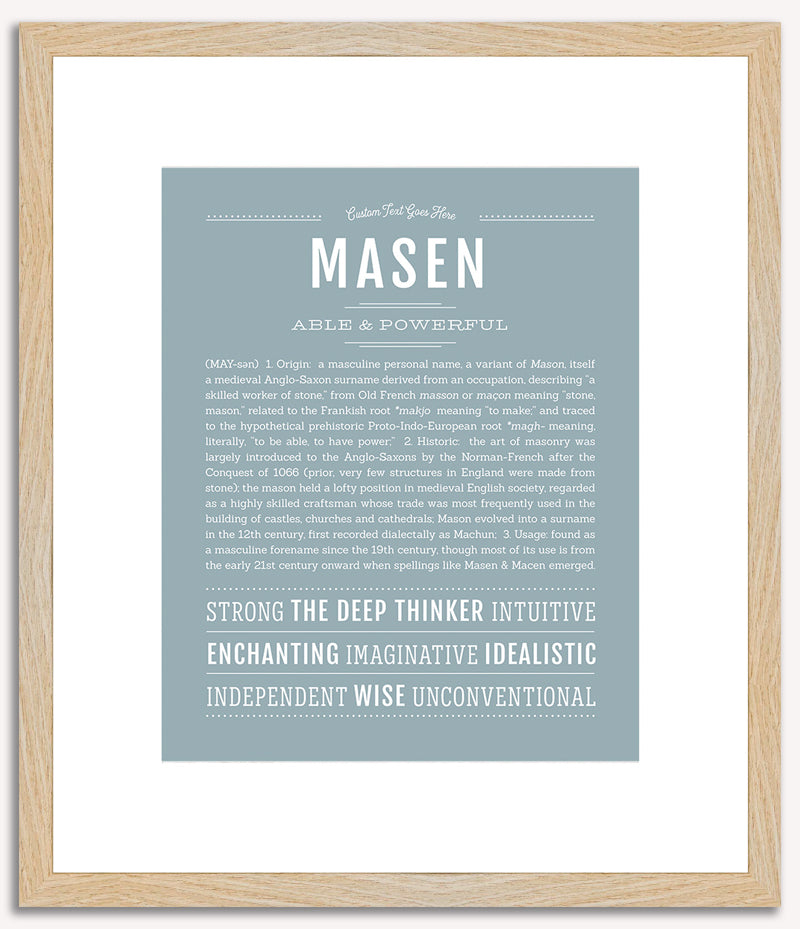 Masen | Name Art Print