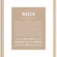 Masen | Name Art Print