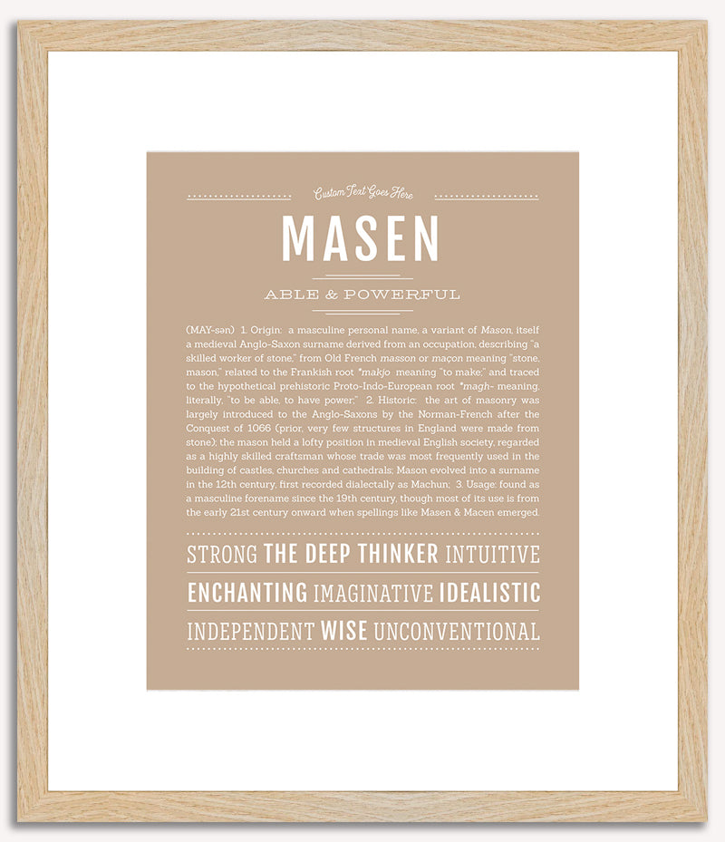 Masen | Name Art Print