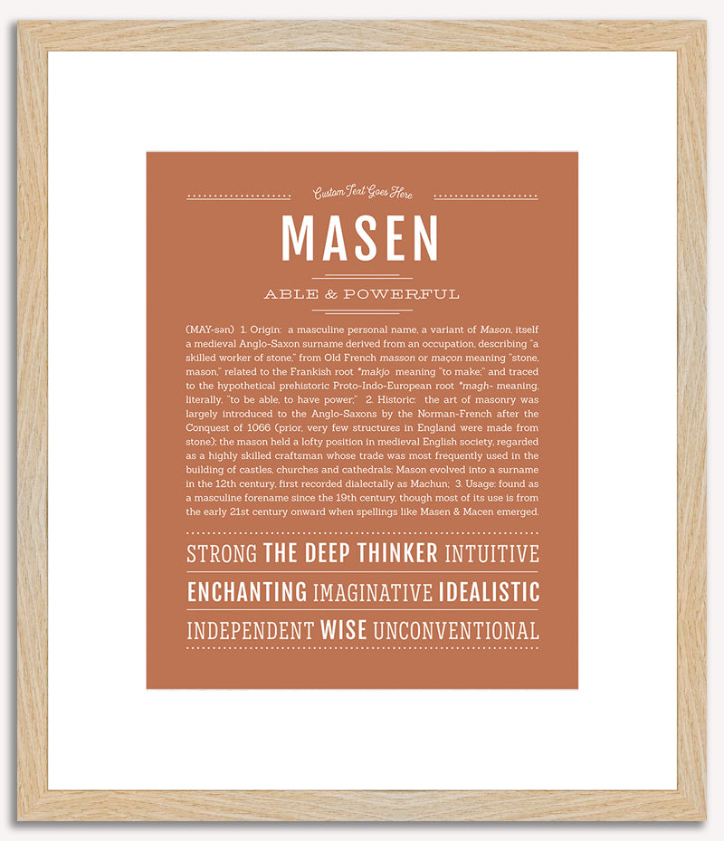 Masen | Name Art Print