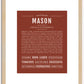 Mason | Name Art Print