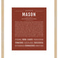 Mason | Name Art Print
