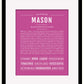 Frame Options | Dark Pink | Maple Frame, Matted