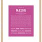 Mason | Name Art Print