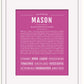 Frame Options | Dark Pink | Black Frame, Matted