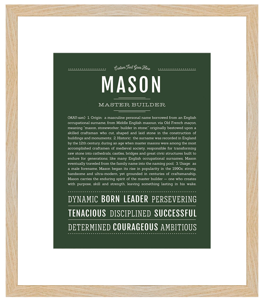 Mason | Name Art Print