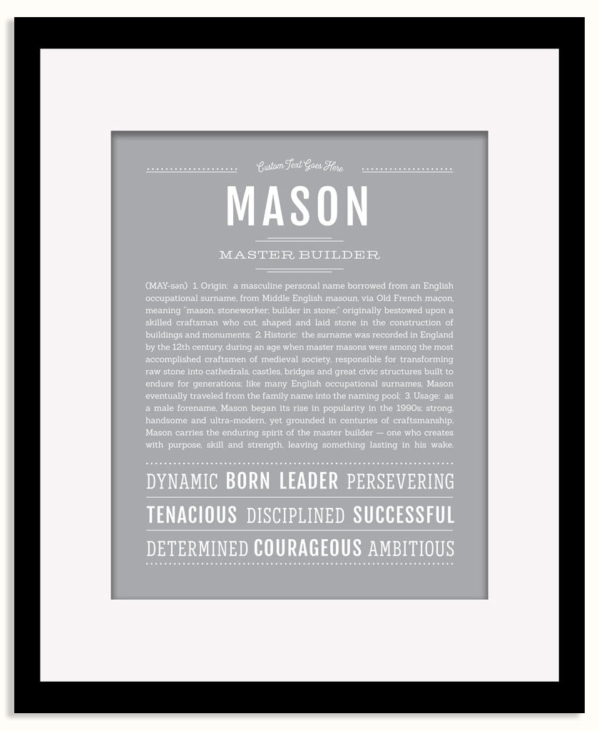Frame Options | Light Gray | Maple Frame, Matted