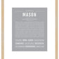 Mason | Name Art Print