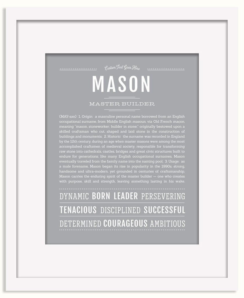 Frame Options | Light Gray | Black Frame, Matted