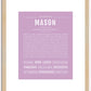 Mason | Name Art Print