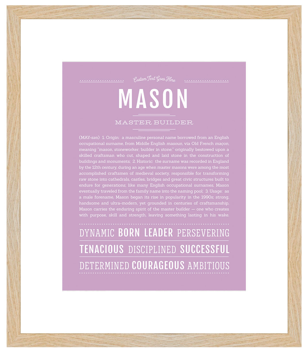 Mason | Name Art Print