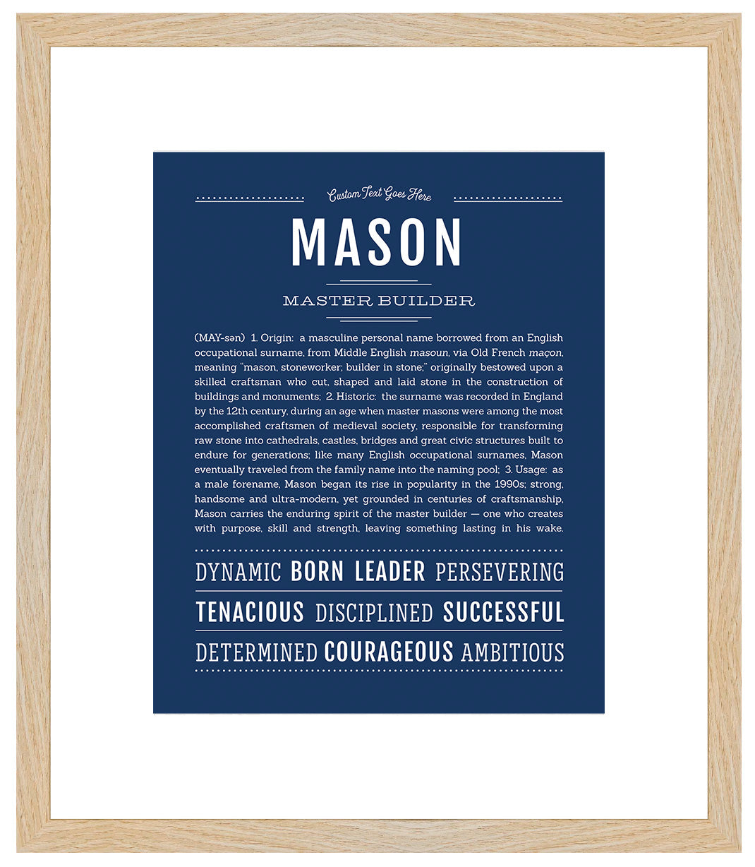 Mason | Name Art Print