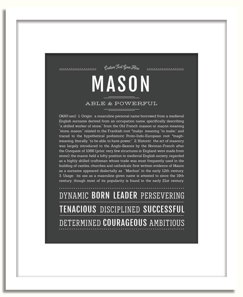Mason | Name Art Print