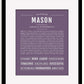 Frame Options | Deep Purple | Black Frame, Matted