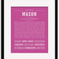 Frame Options | Dark Pink | Black Frame, Matted